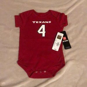 NWT Deshaun Watson Texans NFL onesie, 18M